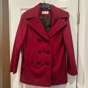 Calvin Klein Women's Bold Red Peacoat